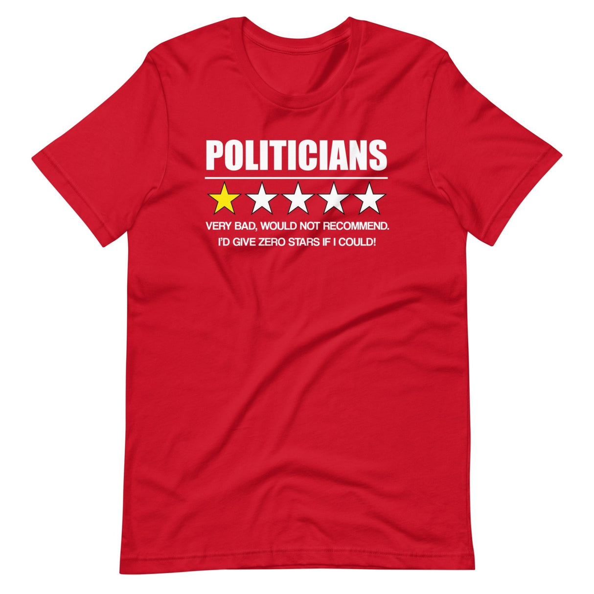 Politicians Very Bad Would Not Recommend Shirt
