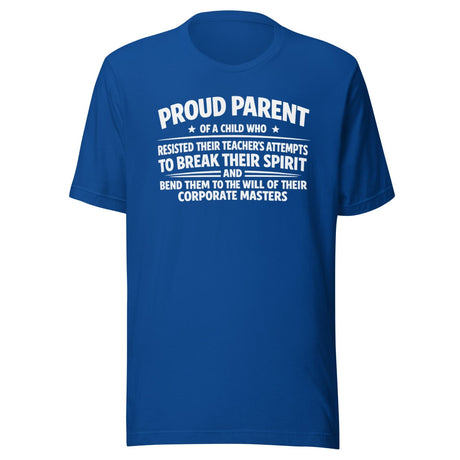 Proud Parent Of A Defiant Student Shirt