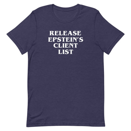 Release Epstein's Client List Shirt