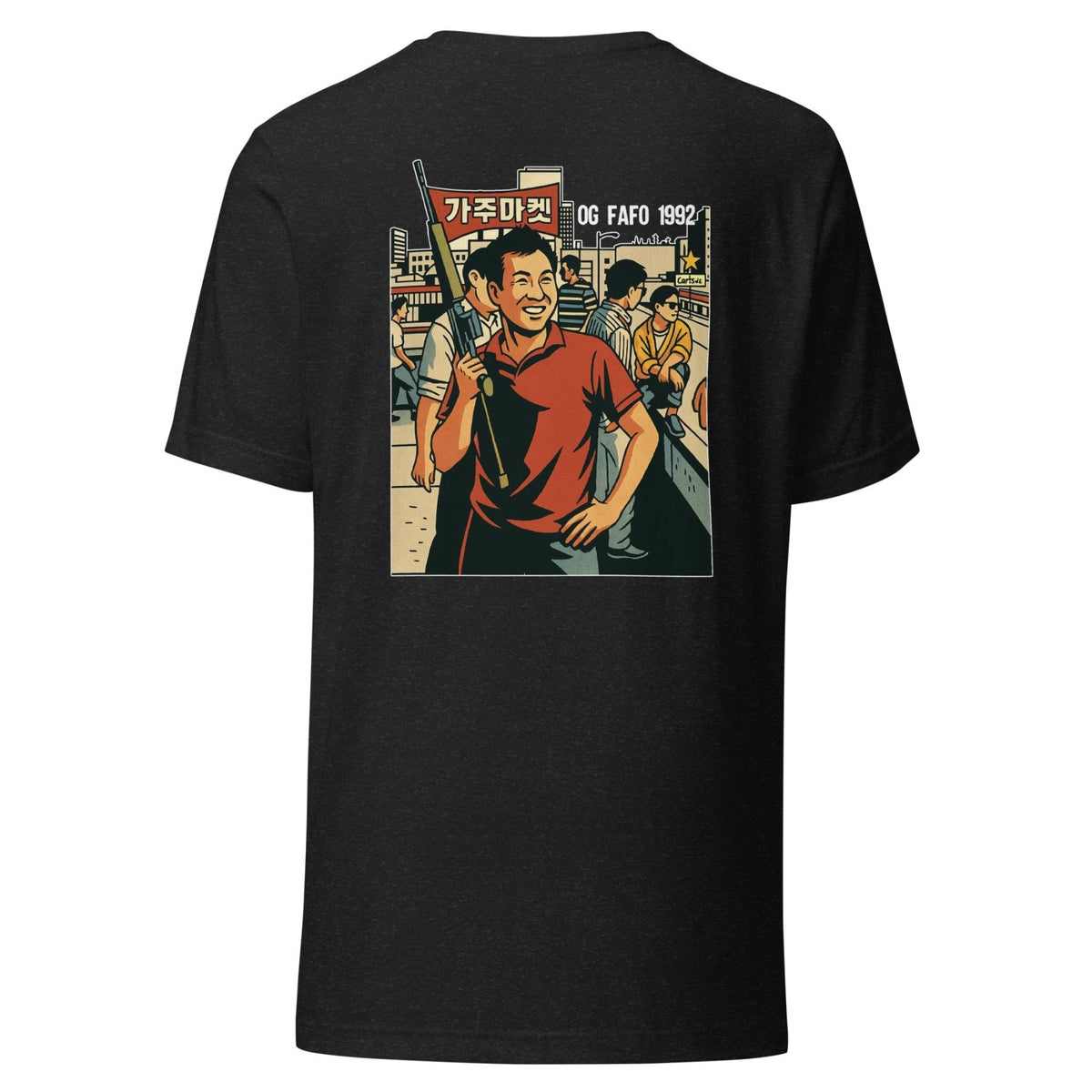 Rooftop Koreans Back Print Shirt