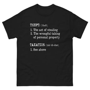 Taxation is Theft Definition Heavy Cotton Shirt