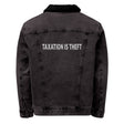 Taxation is Theft Sherpa Denim Jacket