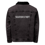 Taxation is Theft Sherpa Denim Jacket