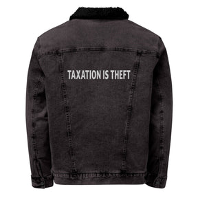 Taxation is Theft Sherpa Denim Jacket
