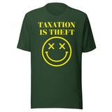 Taxation Is Theft Smiley Shirt