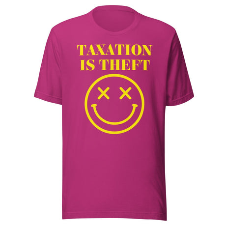 Taxation Is Theft Smiley Shirt