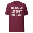 The Epstein List Didn't Kill Itself Shirt