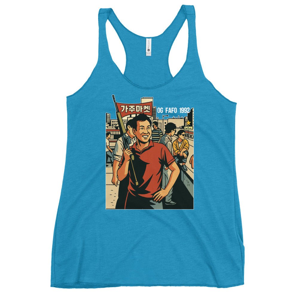 The Rooftop Koreans Women's Racerback Tank Top