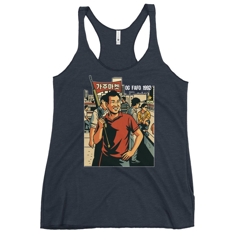 The Rooftop Koreans Women's Racerback Tank Top
