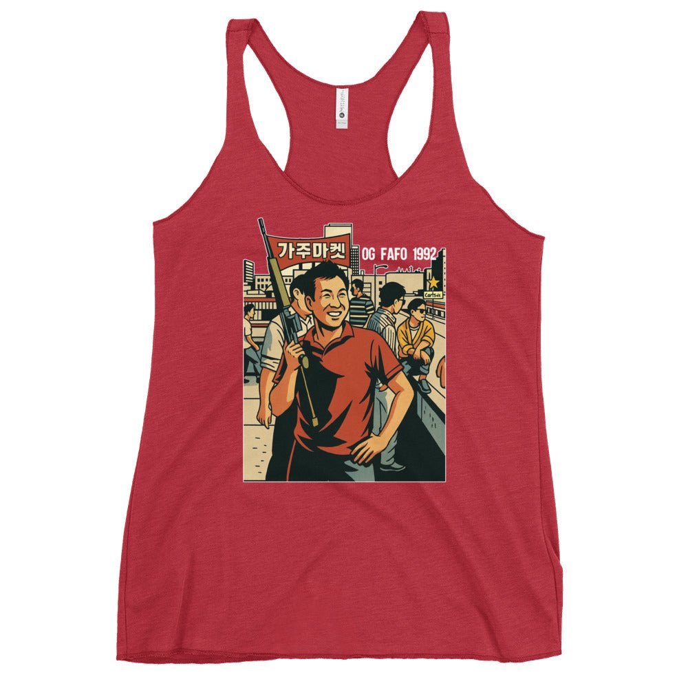 The Rooftop Koreans Women's Racerback Tank Top