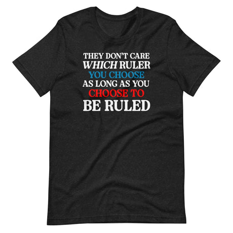 They Don't Care Which Ruler You Choose Shirt