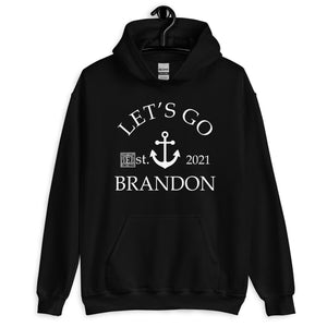 Let's Go Brandon Nautical Anchor Hoodie - Libertarian Country