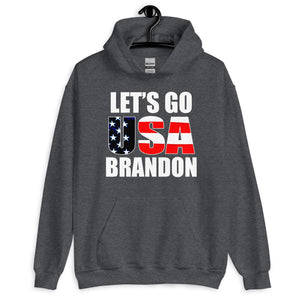 Let's Go Brandon American Flag USA Hoodie - Libertarian Country