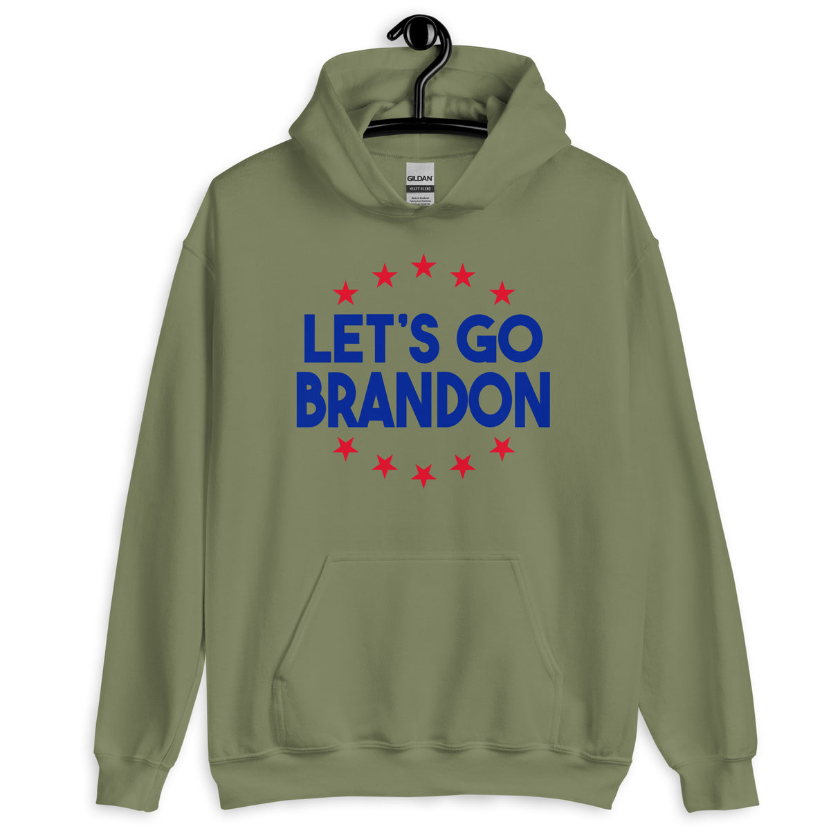 Let's Go Brandon Red Stars Hoodie - Libertarian Country
