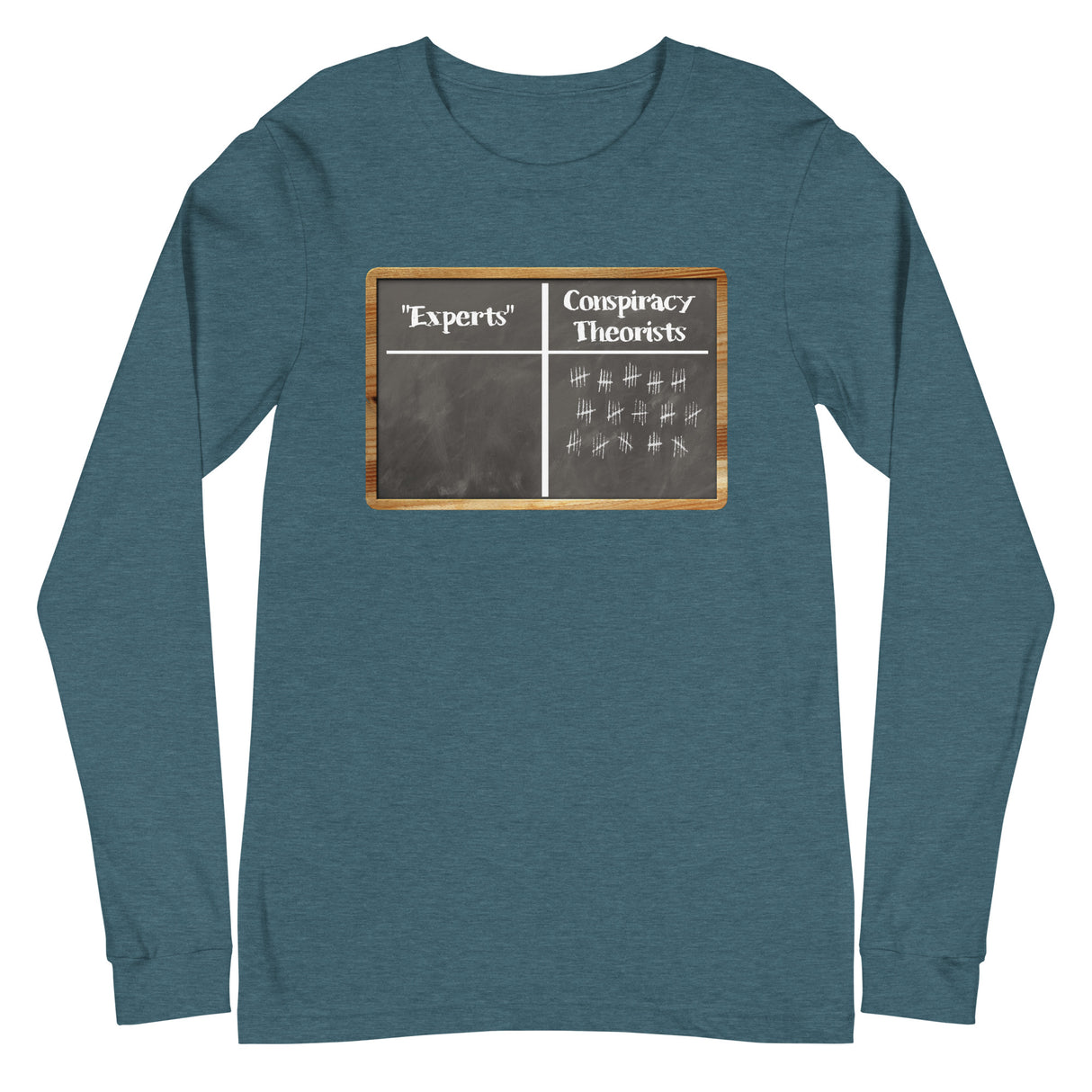Experts Vs Conspiracy Theorists Long Sleeve Shirt by Libertarian Country