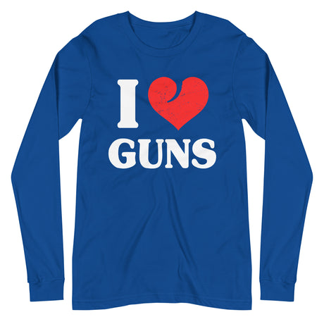 I Love Guns Long Sleeve Shirt