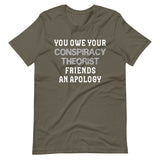 You Owe Your Conspiracy Theorist Friends An Apology Shirt - Libertarian Country