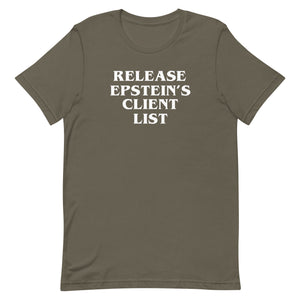 Release Epstein's Client List Shirt - Libertarian Country