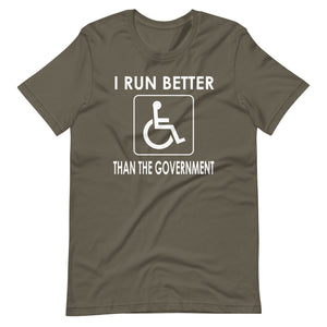I Run Better Than The Government Shirt - Libertarian Country