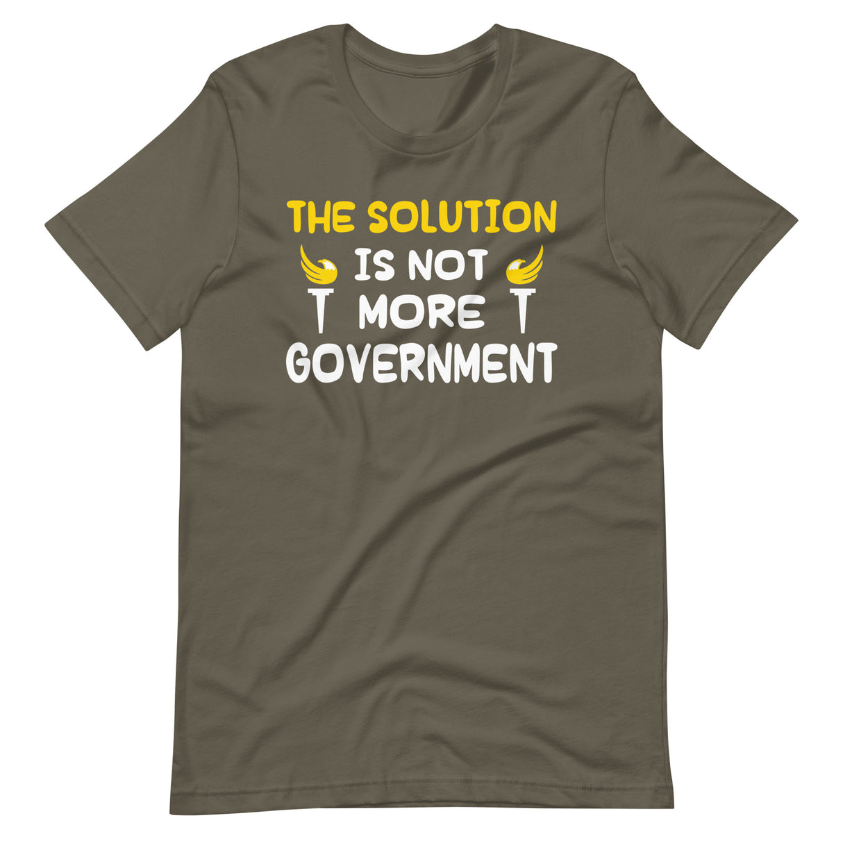 The Solution is Not More Government Shirt - Libertarian Country