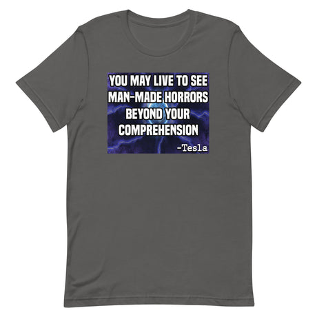 Man Made Horrors Tesla Shirt - Libertarian Country