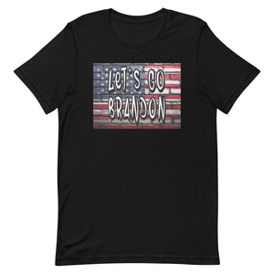 Let's Go Brandon American Flag Graffiti Shirt - Libertarian Country
