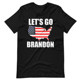 Let's Go Brandon American Flag Map Shirt - Libertarian Country