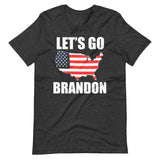 Let's Go Brandon American Flag Map Shirt - Libertarian Country