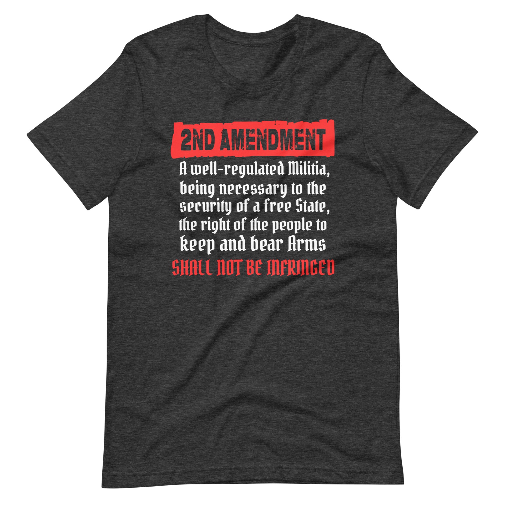 T-shirt Unisex 2ND AMENDMENT HOMELAND SECURITY – Taille M – Noir – TS304