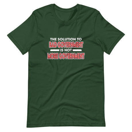 More Government Doesn't Fix Bad Government Shirt - Libertarian Country