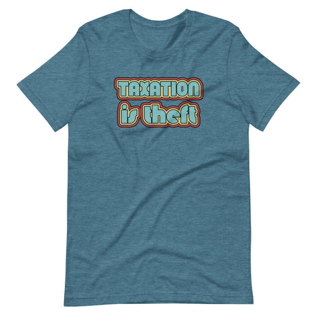 Taxation is Theft Retro Shirt - Libertarian Country