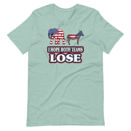 I Hope Both Teams Lose Political Shirt - Libertarian Country