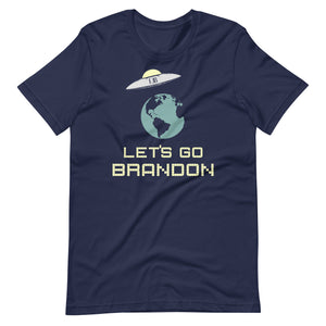 Let's Go Brandon Alien Spaceship Shirt - Libertarian Country