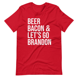 Let's Go Brandon Beer Bacon Shirt - Libertarian Country