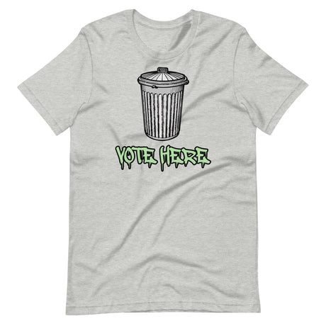 Vote Here Trash Can Shirt