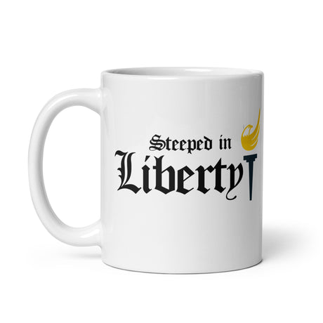 Steeped in Liberty Coffee Mug - Libertarian Country