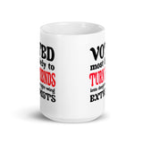 Voted Most Likely To Turn Friends Into Extremists Coffee Mug - Libertarian Country