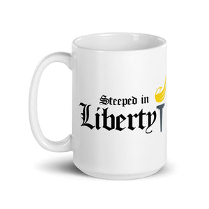 Steeped in Liberty Coffee Mug - Libertarian Country