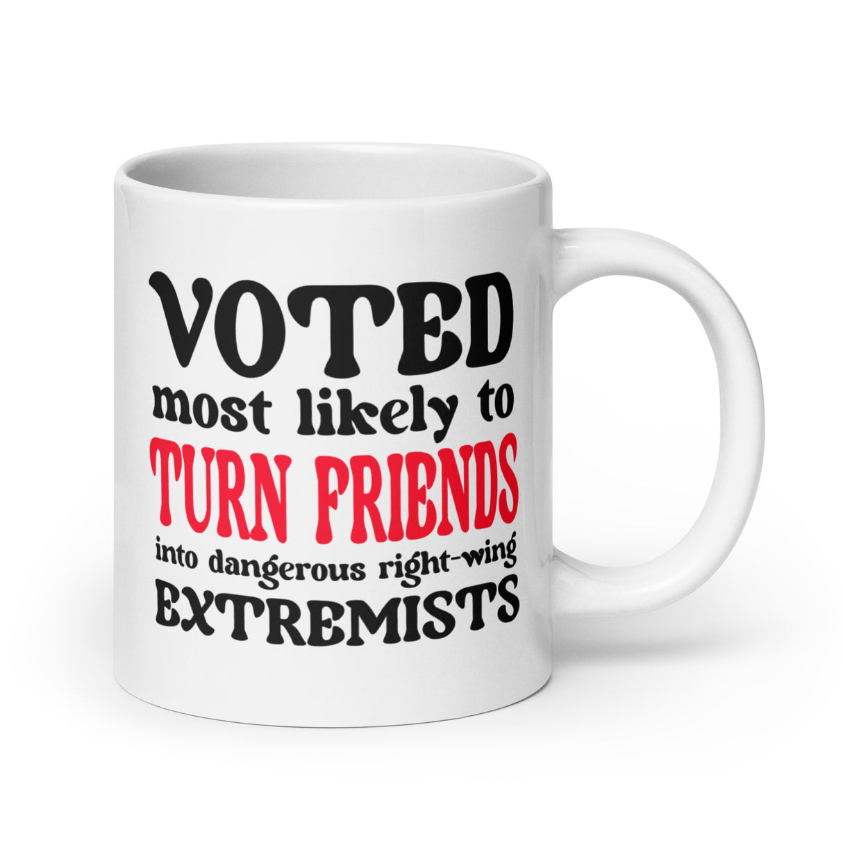 Voted Most Likely To Turn Friends Into Extremists Coffee Mug - Libertarian Country