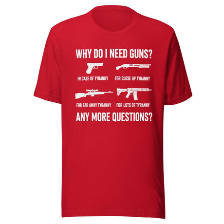 Why Do I Need Guns Tyranny Shirt