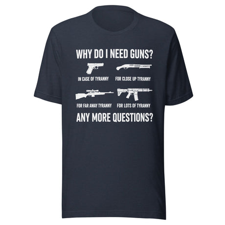 Why Do I Need Guns Tyranny Shirt