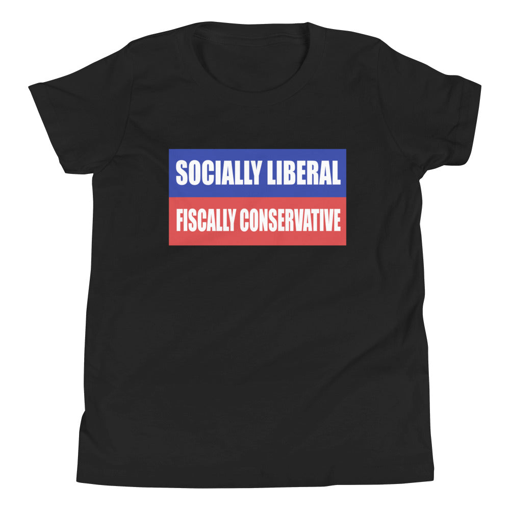 Socially Liberal Fiscally Conservative Youth Shirt
