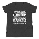 Supporting Gun Rights Youth Shirt - Libertarian Country