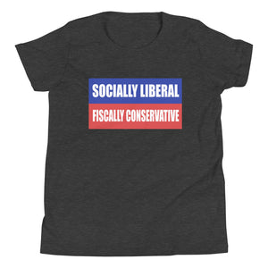 Socially Liberal Fiscally Conservative Youth Shirt - Libertarian Country