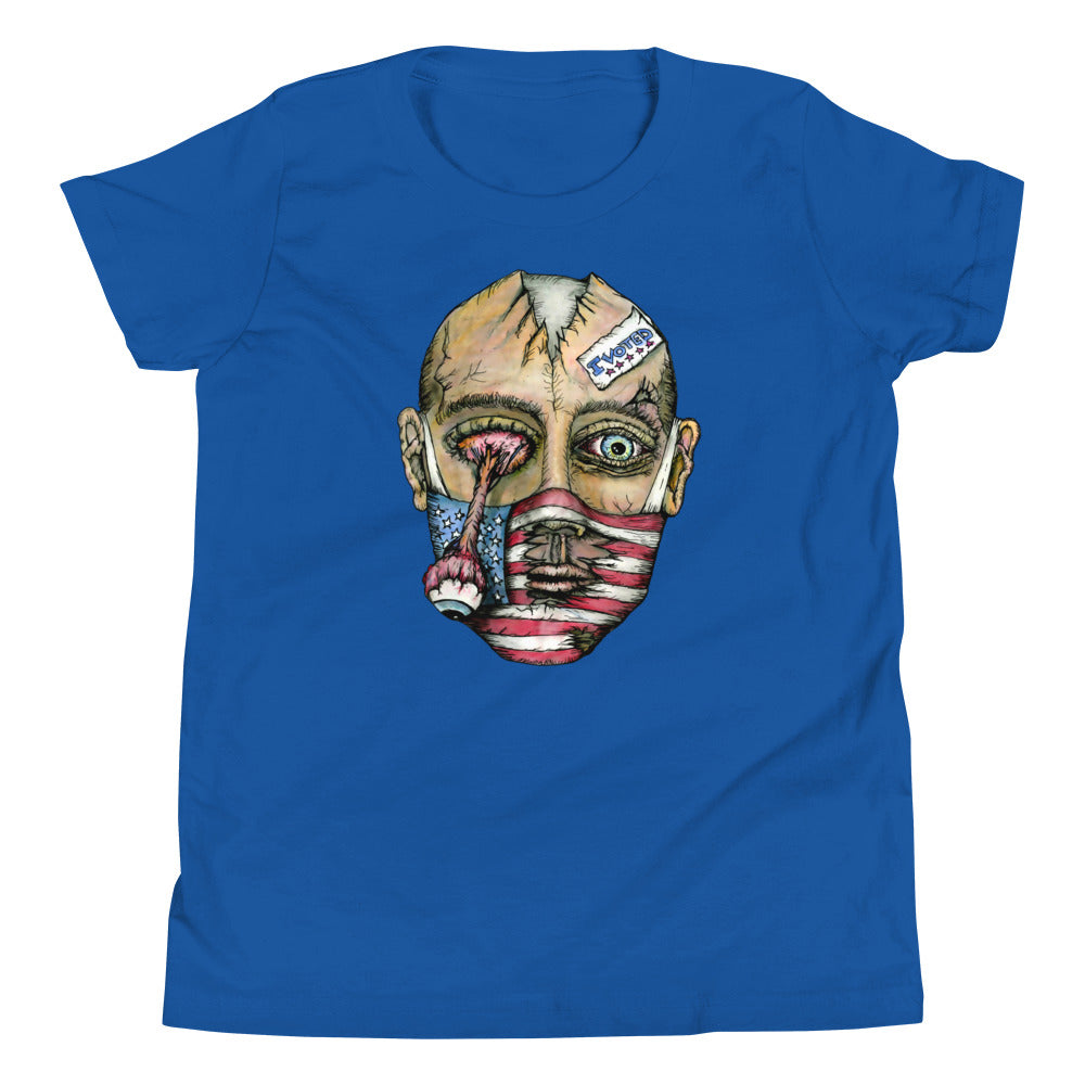Masked Zombie Voter Youth Shirt