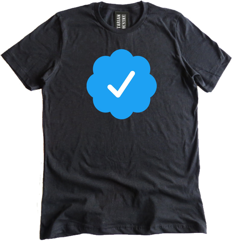 Blue Check Verified Shirt by Libertarian Country