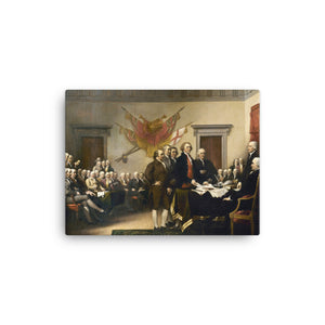 Declaration of Independence Signing Artistic Canvas Print - Libertarian Country