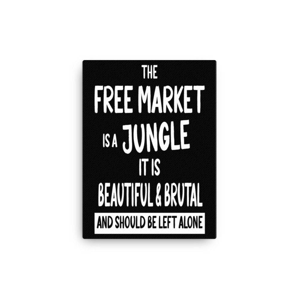 The Free Market Jungle Canvas Print - Libertarian Country