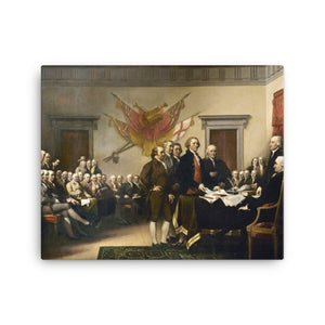 Declaration of Independence Signing Artistic Canvas Print - Libertarian Country