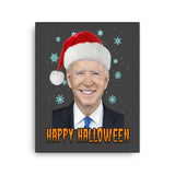 Joe Biden Happy Halloween Canvas Print - Libertarian Country